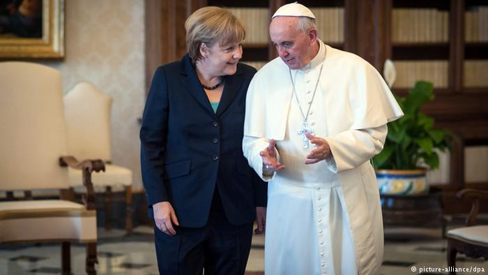 Merkel seeks Pope before G20