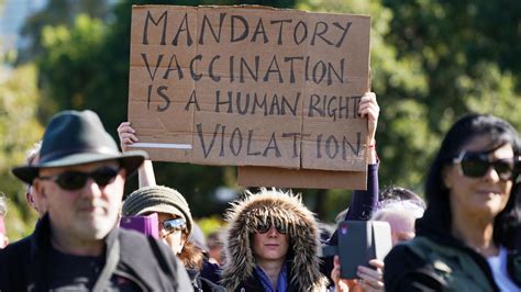 Anti-vaccination protesters have gathered across Australia