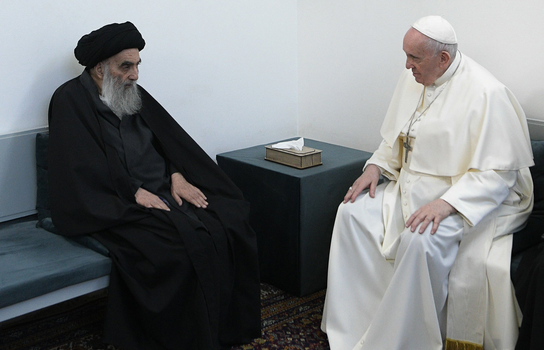 Pope Francis makes history by meeting Ayatollah al-Sistani, spiritual leader of Iraqi Shia Muslims Pope Francis makes history by meeting Ayatollah al-Sistani, spiritual leader of Iraqi Shia Muslims