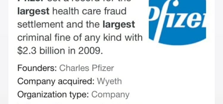 History: Pfizer fined $2.3 billion for illegal marketing in off-label drug case