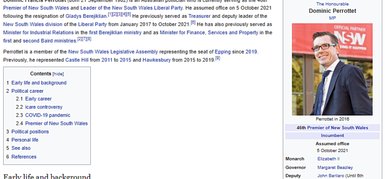 New NSW premier- Right Wing Christian with links to Opus Dei