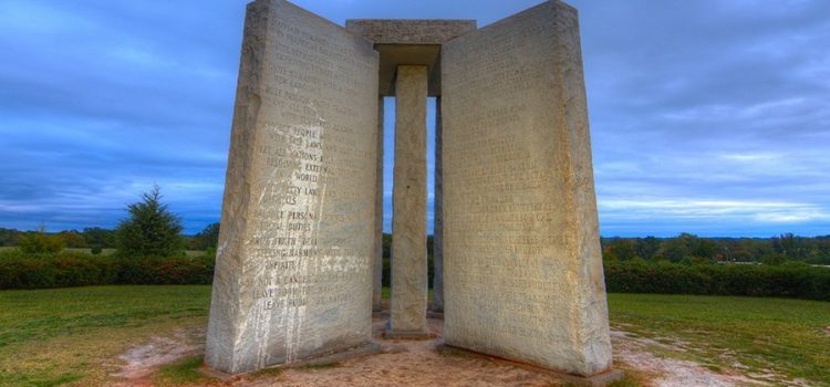 Georgia Guidestones blown-up Jul.7.2022