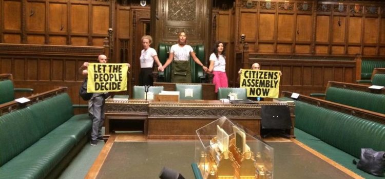 Climate activists invade British parliament