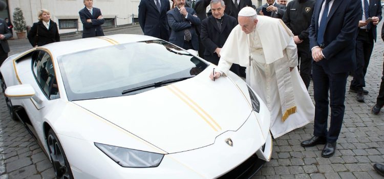 Pope Francis Is Auctioning Off His Custom Lamborghini